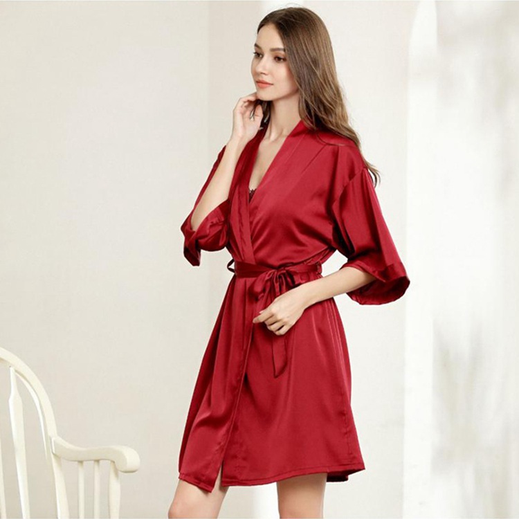 Dtails 1 Women's Silk Drop Shoulder Kimono