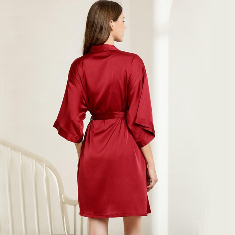 Details 2 Women's Silk Drop Shoulder Kimono