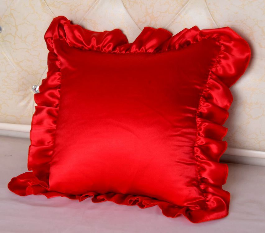 16 Momme 100% Mulberry Silk Pillowcase Ruffled Borders