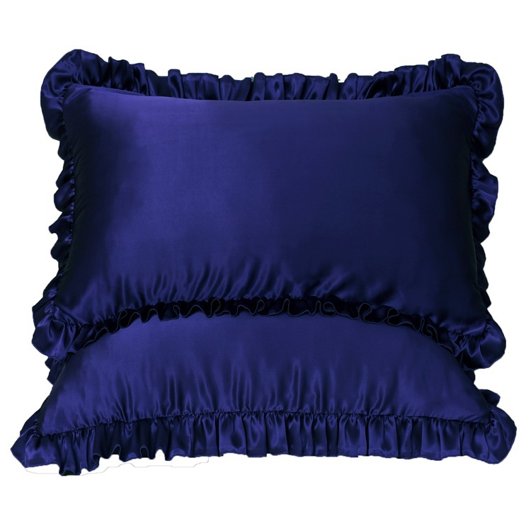 16 Momme 100% Mulberry Silk Pillowcase Ruffled Borders