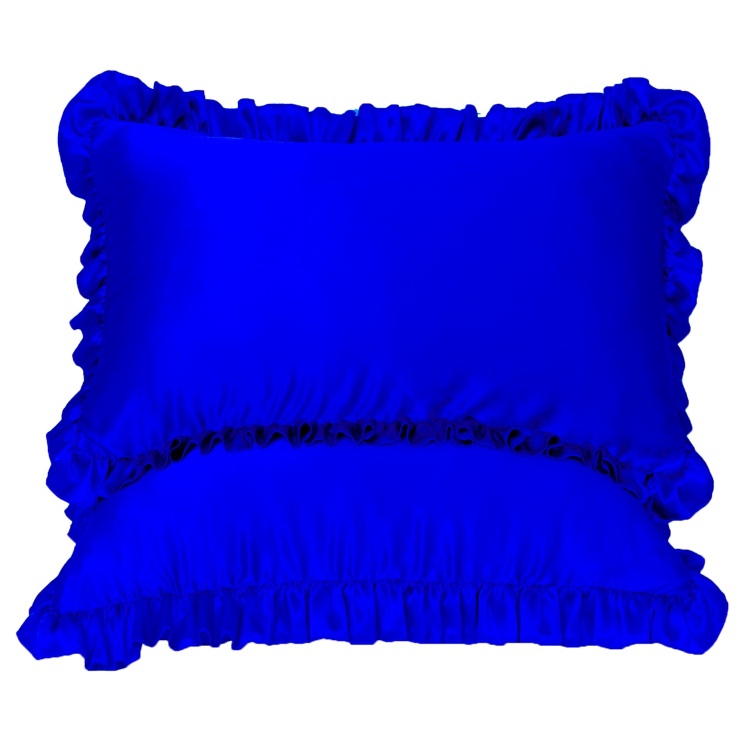 16 Momme 100% Mulberry Silk Pillowcase Ruffled Borders