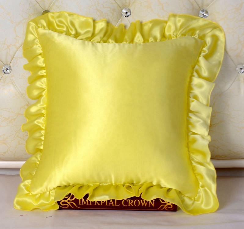 16 Momme 100% Mulberry Silk Pillowcase Ruffled Borders