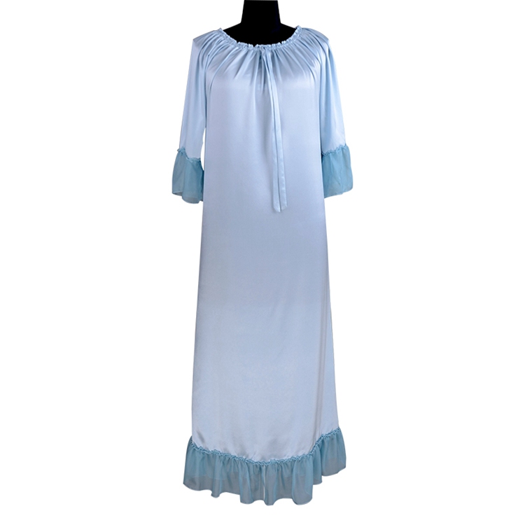 Long fashion chiffon nightdress