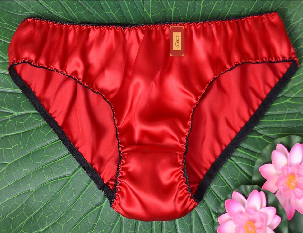 Women's Pure Mulberry Silk Charmeuse Low Waist Panties