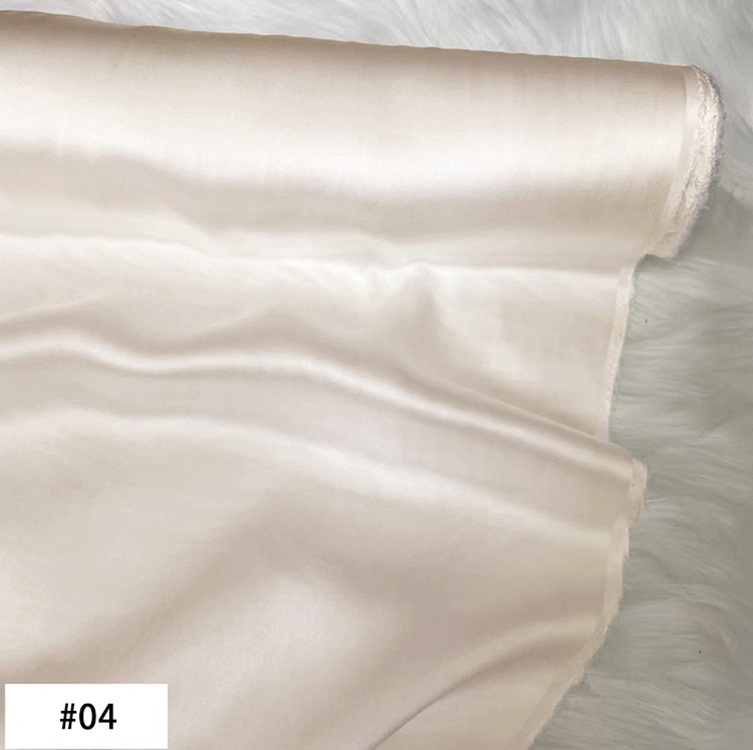 22 Momme 100% Mulberry Silk Charmeuse Fabric 45" Wide