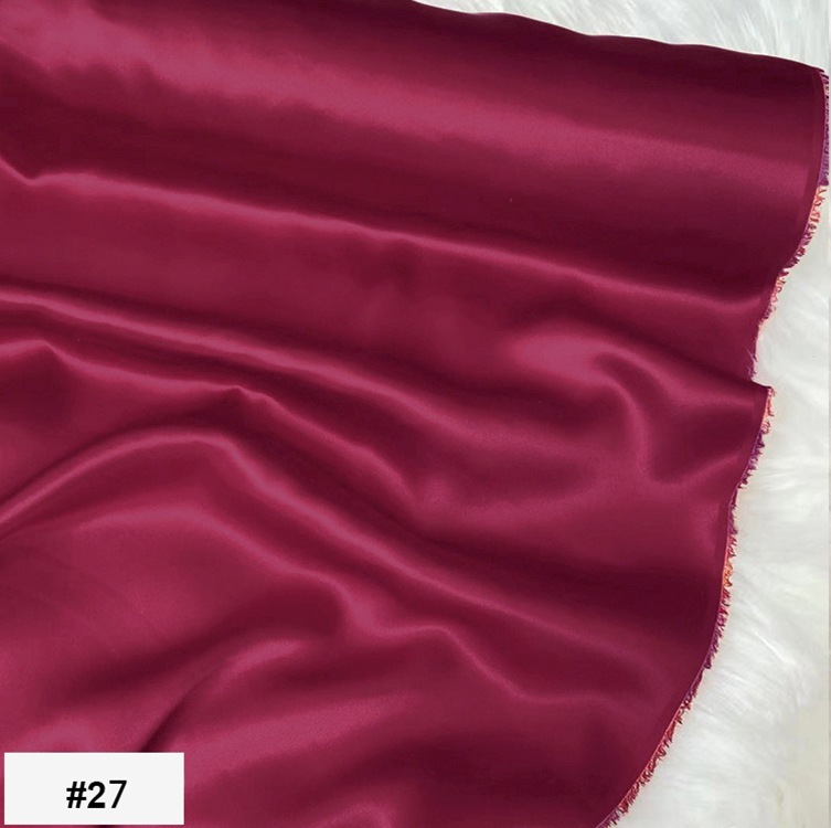 19 Momme 100% Mulberry Silk Charmeuse Fabric 45" Wide