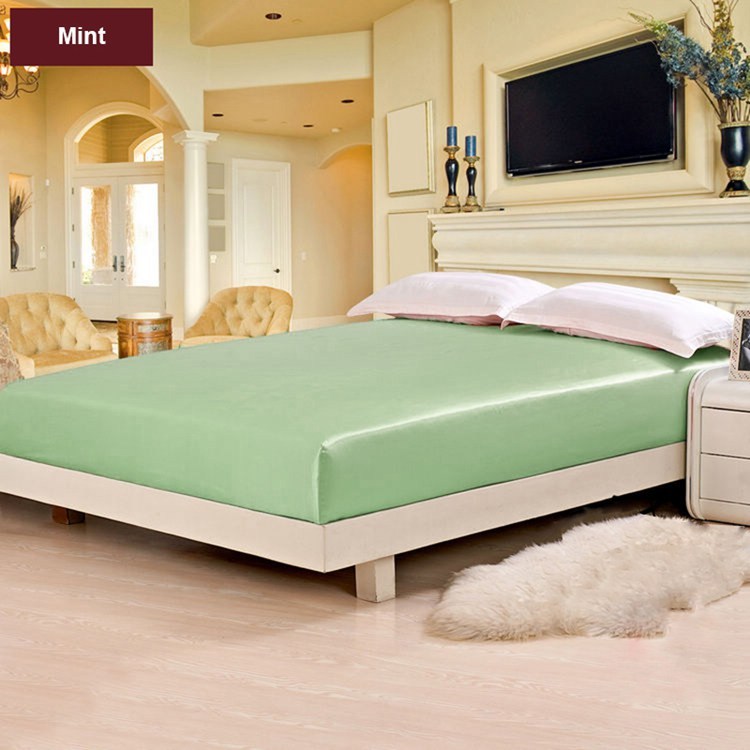 1pc 19 Momme 100% Pure Mulberry Silk Fitted Sheets / Bottom Sheets