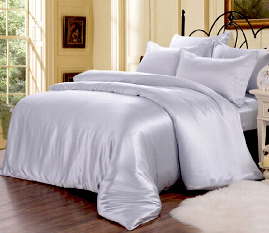 3pcs 30 Momme 100% Mulberry Silk Flat Sheet Pillowcase Set