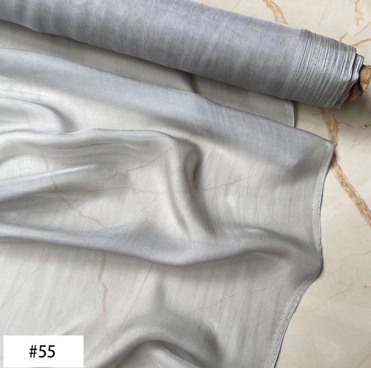 6 Momme 100% Mulberry Silk Chiffon Fabric 54" / 138 cm Wide