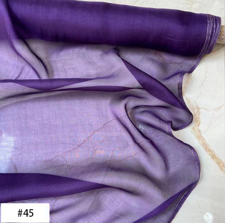 6 Momme 100% Mulberry Silk Chiffon Fabric 54" / 138 cm Wide