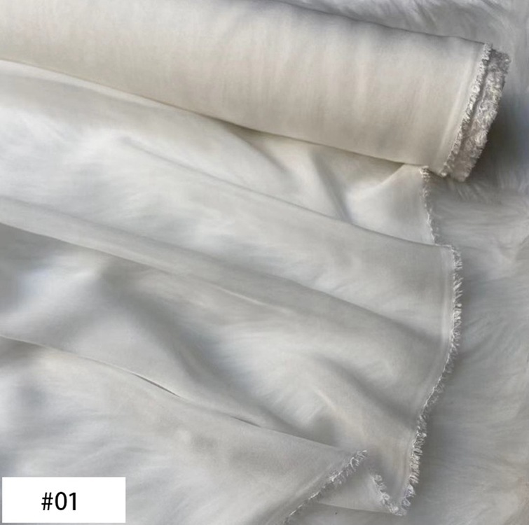 8 Momme 100% Mulberry Silk Chiffon Fabric 55" / 140 cm Wide