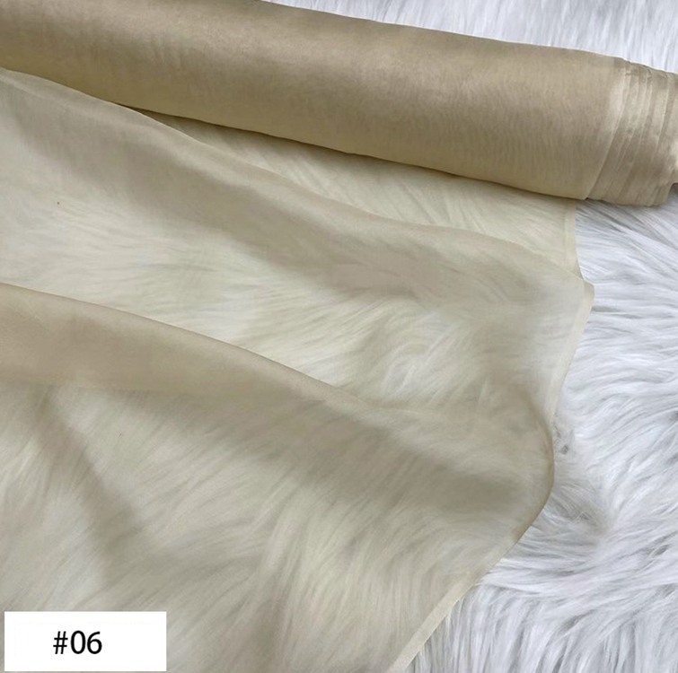 6 Momme 100% Mulberry Silk Chiffon Fabric 54" / 138 cm Wide