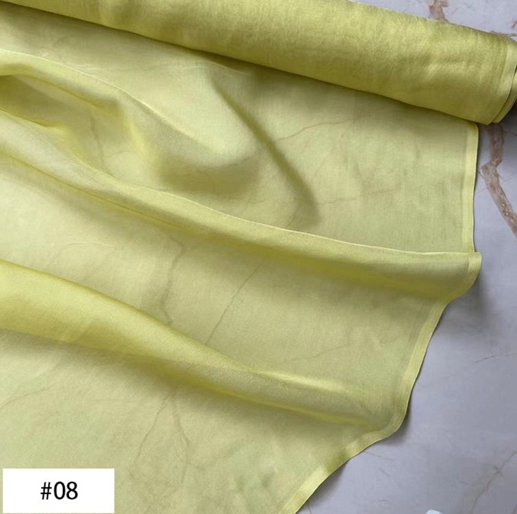 6 Momme 100% Mulberry Silk Chiffon Fabric 54" / 138 cm Wide