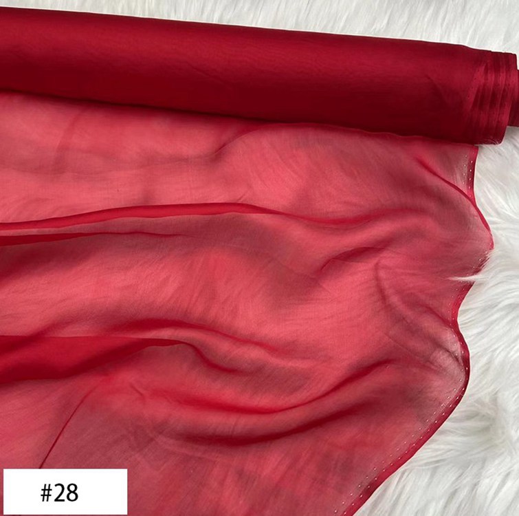 6 Momme 100% Mulberry Silk Chiffon Fabric 54" / 138 cm Wide