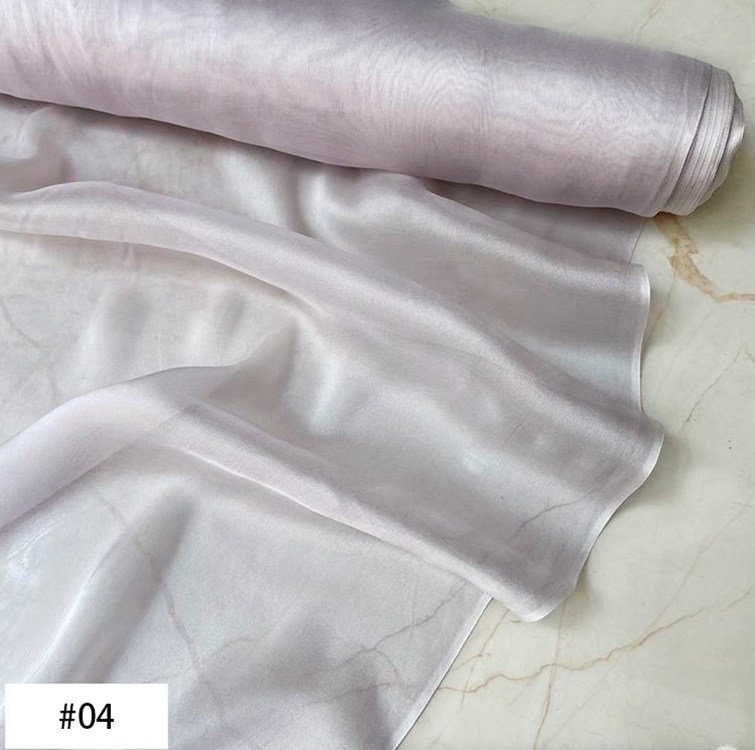 6 Momme 100% Mulberry Silk Chiffon Fabric 54" / 138 cm Wide