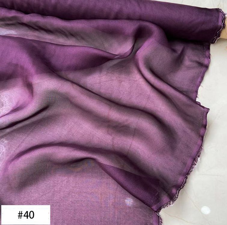 6 Momme 100% Mulberry Silk Chiffon Fabric 54" / 138 cm Wide