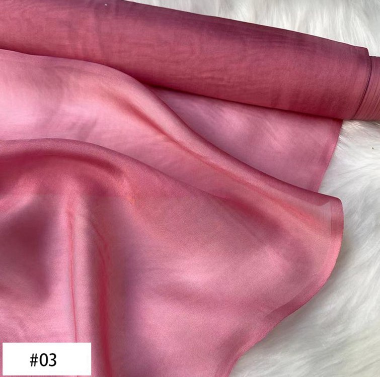 8 Momme 100% Mulberry Silk Chiffon Fabric 55" / 140 cm Wide