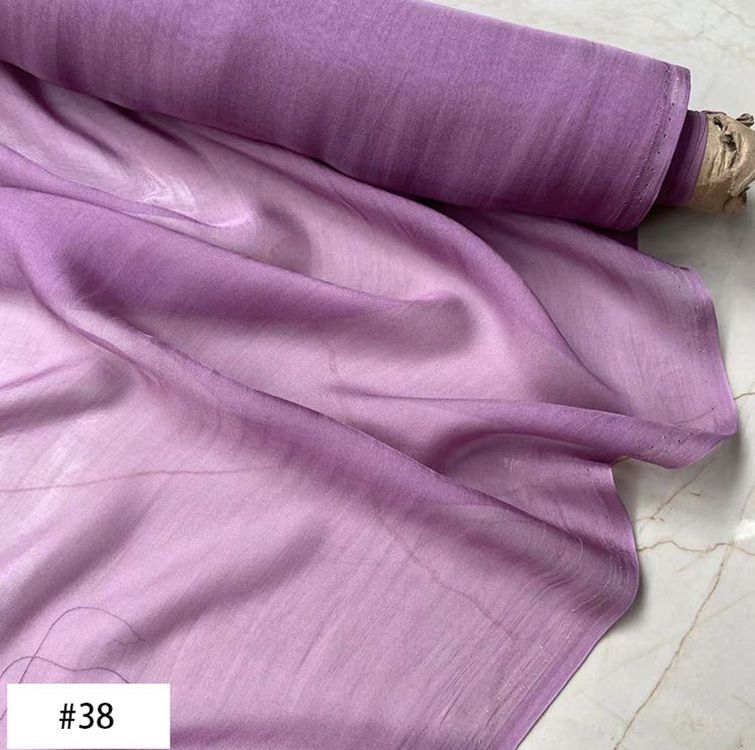 6 Momme 100% Mulberry Silk Chiffon Fabric 54" / 138 cm Wide