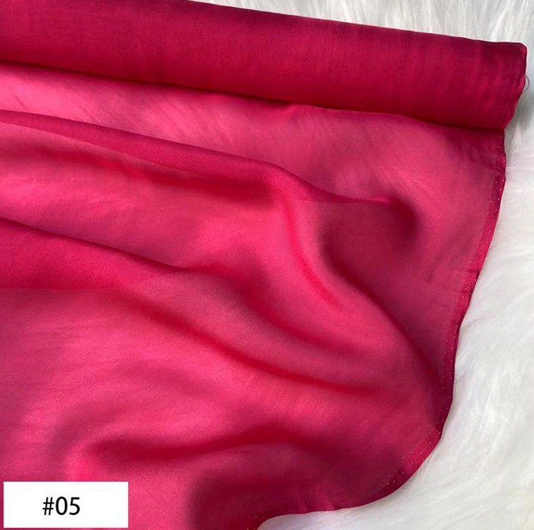 8 Momme 100% Mulberry Silk Chiffon Fabric 55" / 140 cm Wide