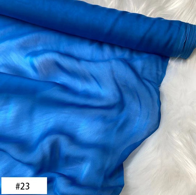 8 Momme 100% Mulberry Silk Chiffon Fabric 55" / 140 cm Wide