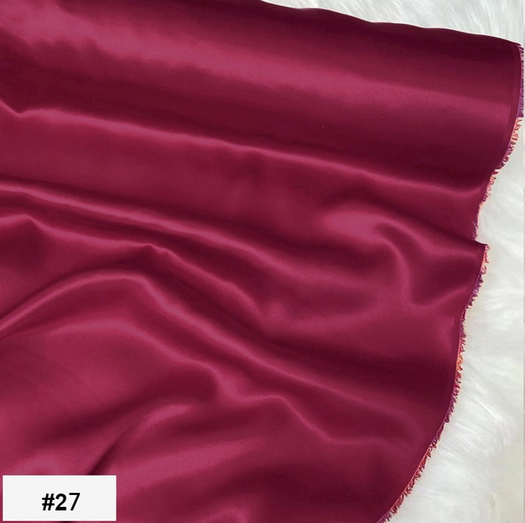 19 Momme 100% Mulberry Stretch Silk Fabric 43" Wide