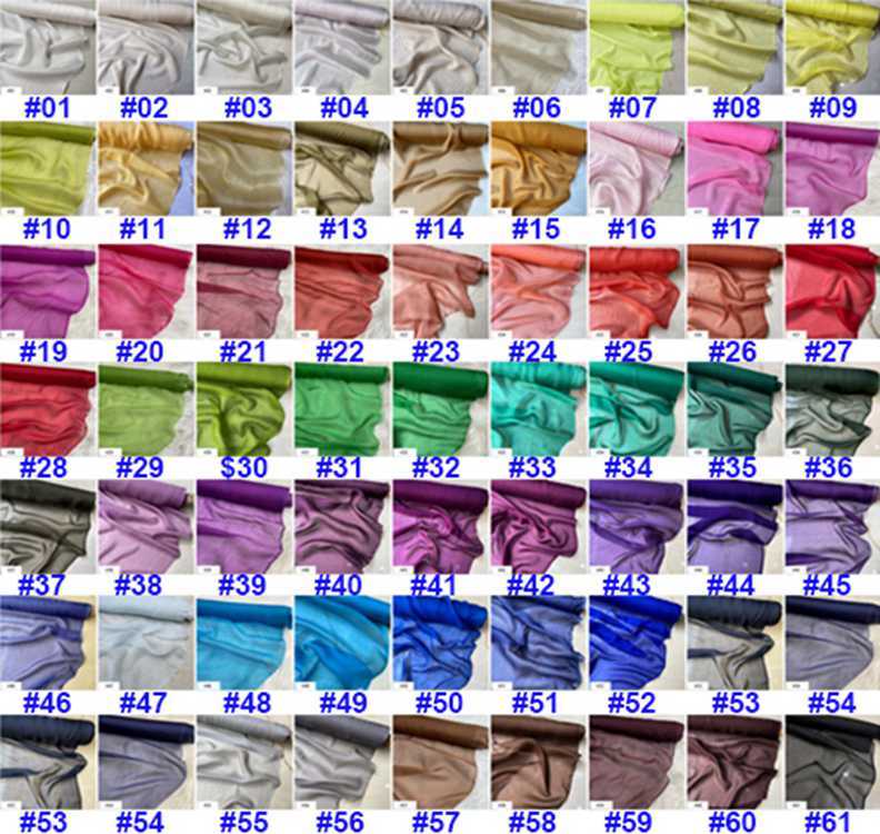 6 Momme 100% Mulberry Silk Chiffon Fabric 54" / 138 cm Wide