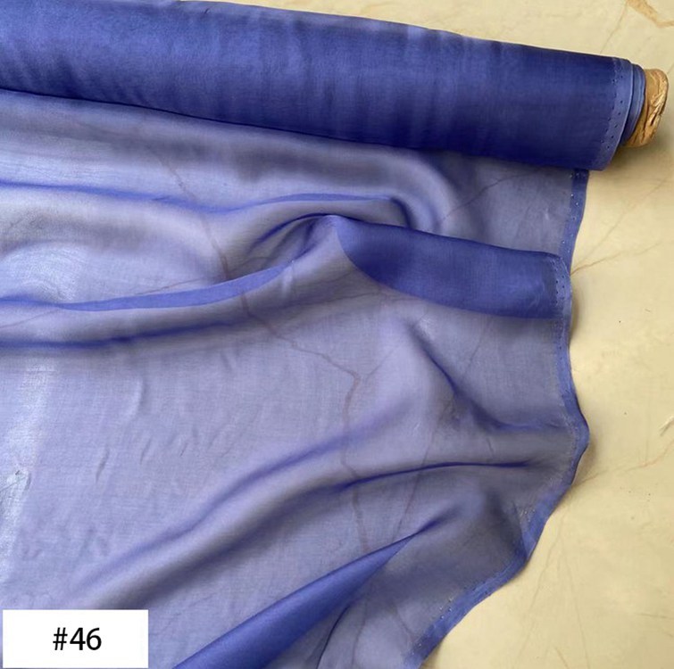 6 Momme 100% Mulberry Silk Chiffon Fabric 54" / 138 cm Wide