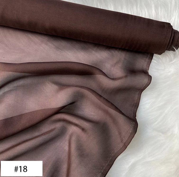 8 Momme 100% Mulberry Silk Chiffon Fabric 55" / 140 cm Wide