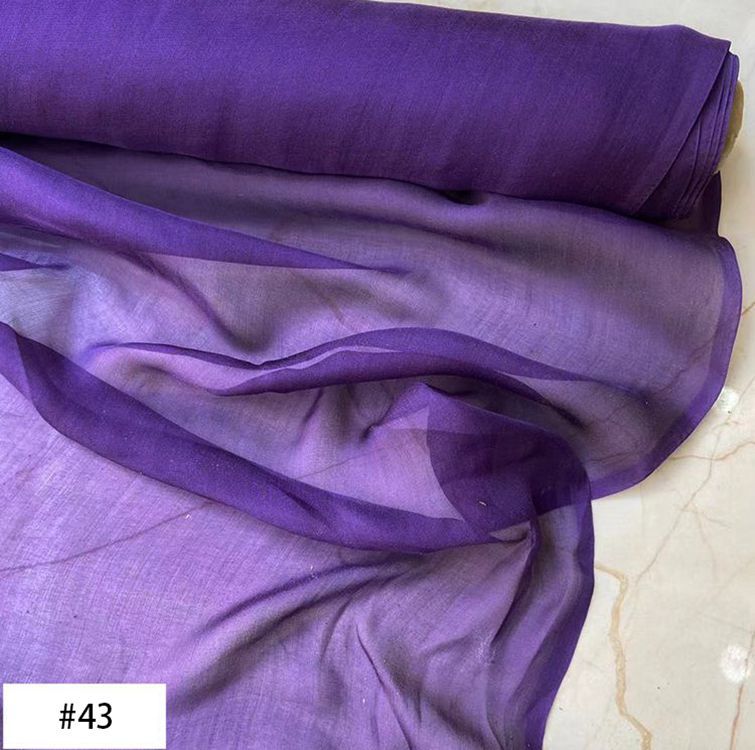 6 Momme 100% Mulberry Silk Chiffon Fabric 54" / 138 cm Wide