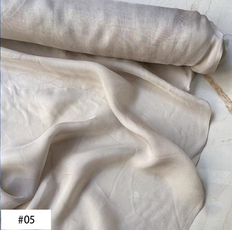 6 Momme 100% Mulberry Silk Chiffon Fabric 54" / 138 cm Wide