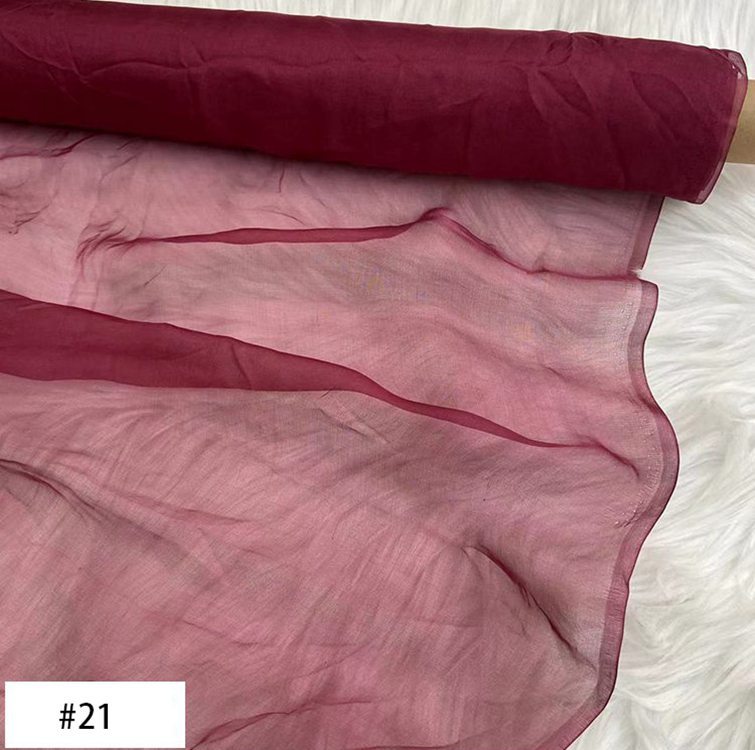 6 Momme 100% Mulberry Silk Chiffon Fabric 54" / 138 cm Wide