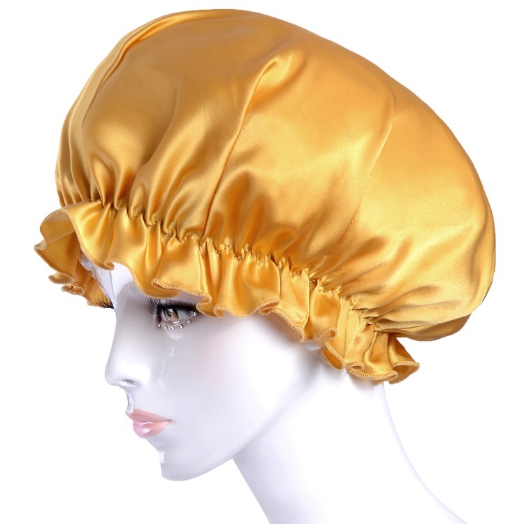 Women's 100% Mulberry Silk Charmeuse Hair Caps Nightcaps