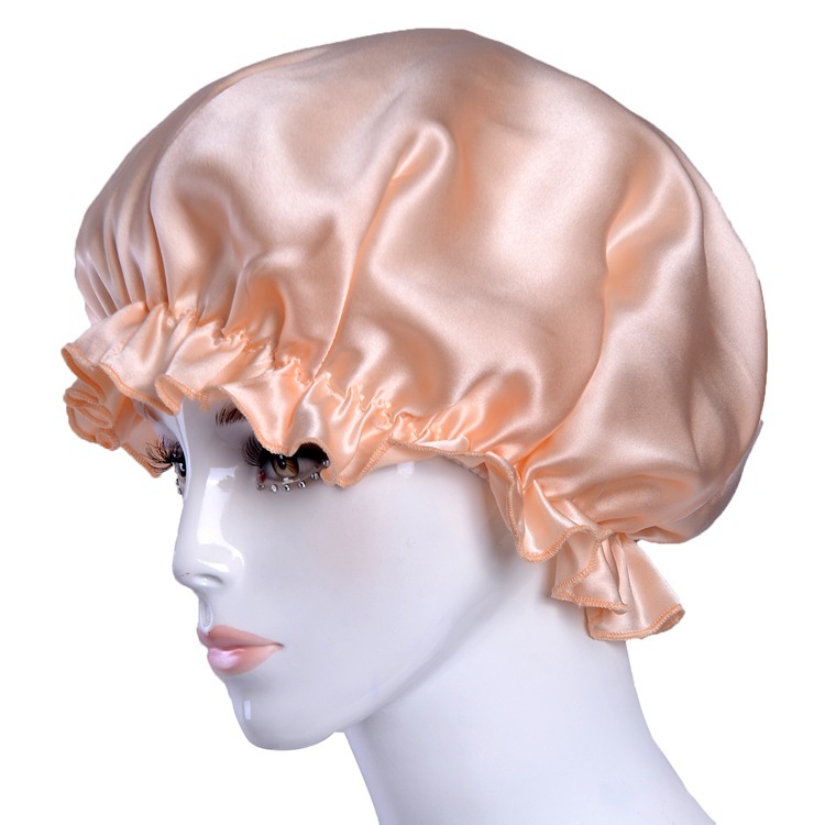 Women's 100% Mulberry Silk Charmeuse Hair Caps Nightcaps