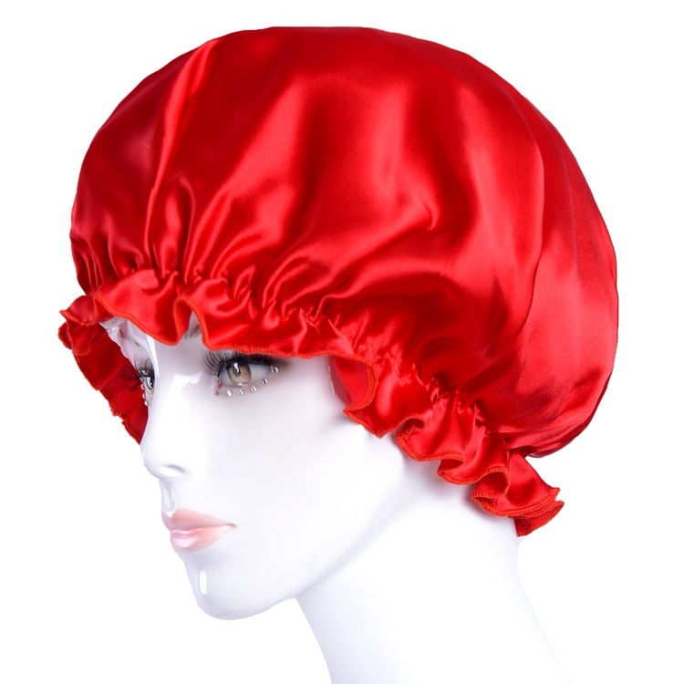Women's 100% Mulberry Silk Charmeuse Hair Caps Nightcaps