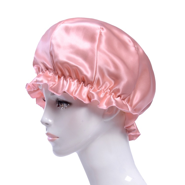 Women's 100% Mulberry Silk Charmeuse Hair Caps Nightcaps