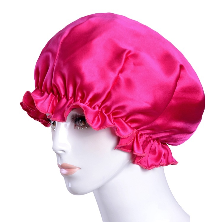 Women's 100% Mulberry Silk Charmeuse Hair Caps Nightcaps