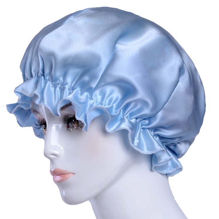 Women's 100% Mulberry Silk Charmeuse Hair Caps Nightcaps