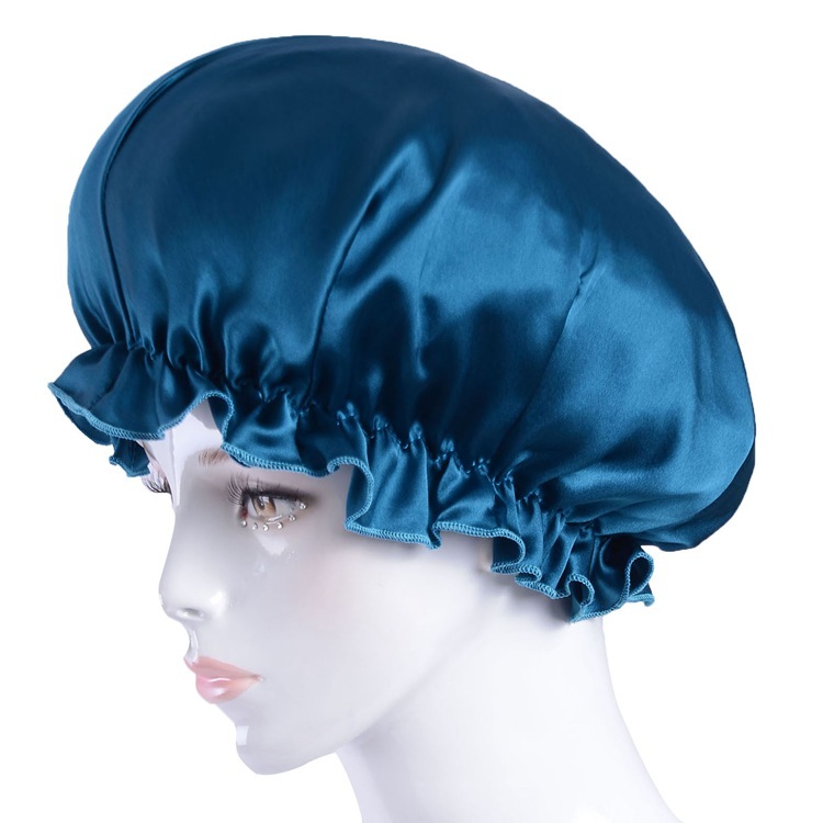 Women's 100% Mulberry Silk Charmeuse Hair Caps Nightcaps
