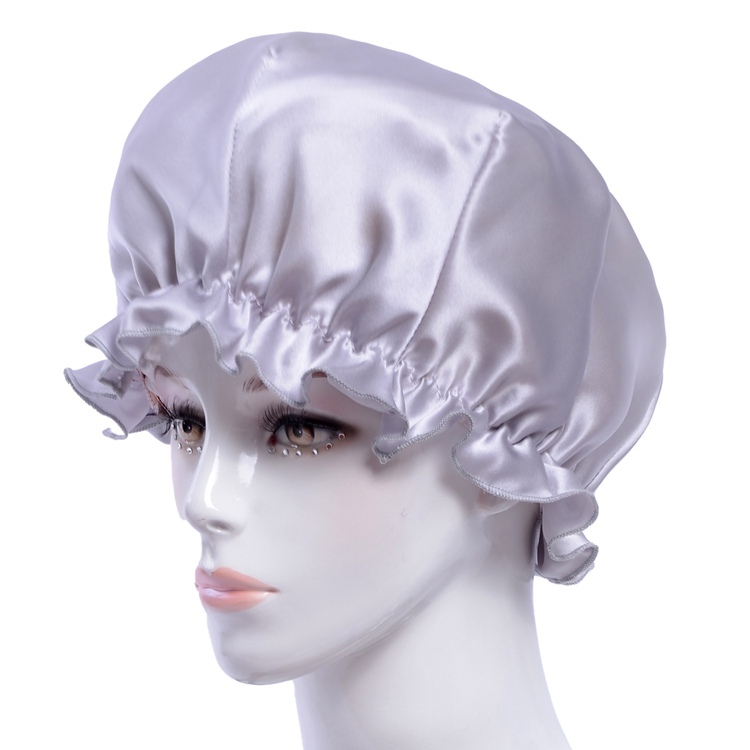 Women's 100% Mulberry Silk Charmeuse Hair Caps Nightcaps