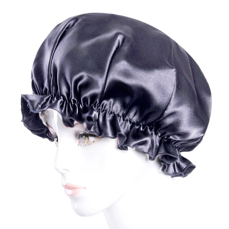 Women's 100% Mulberry Silk Charmeuse Hair Caps Nightcaps