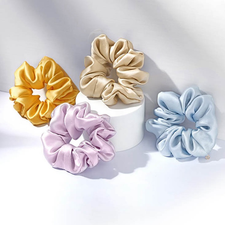 16 Momme Women's 100% Mulberry Silk Charmeuse Hair Scrunchie