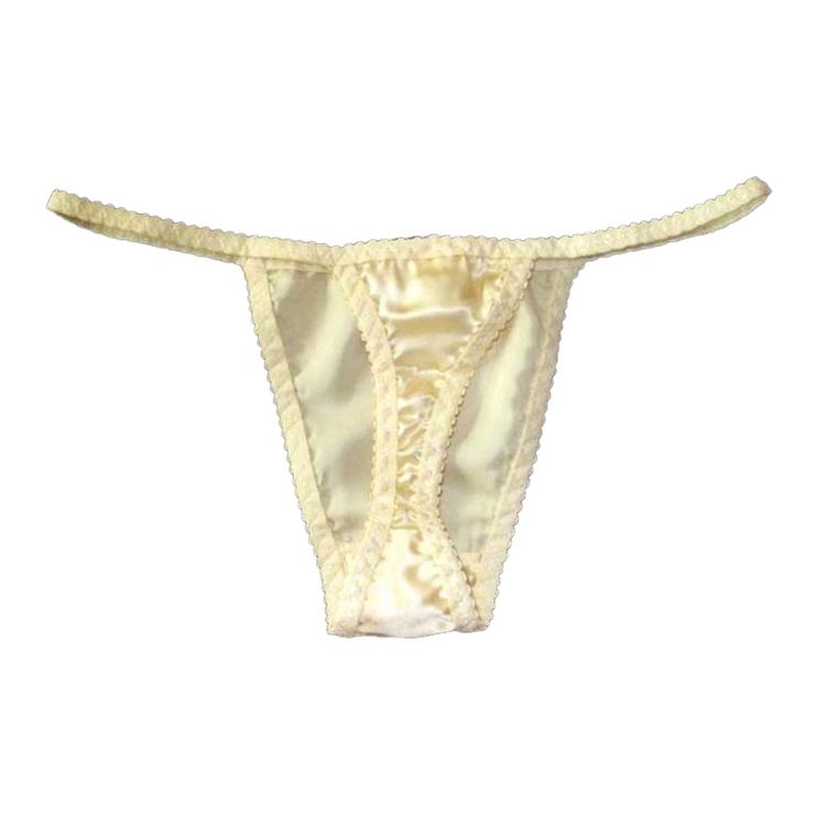 Women's Pure Mulberry Silk Charmeuse Thong Panties