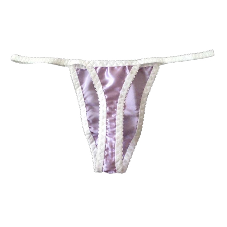 Women's Pure Mulberry Silk Charmeuse Thong Panties