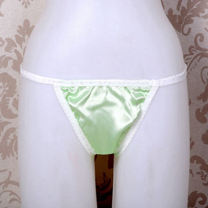 Women's 16mm 100% Mulberry Silk String Side Bikini Panties Knickers
