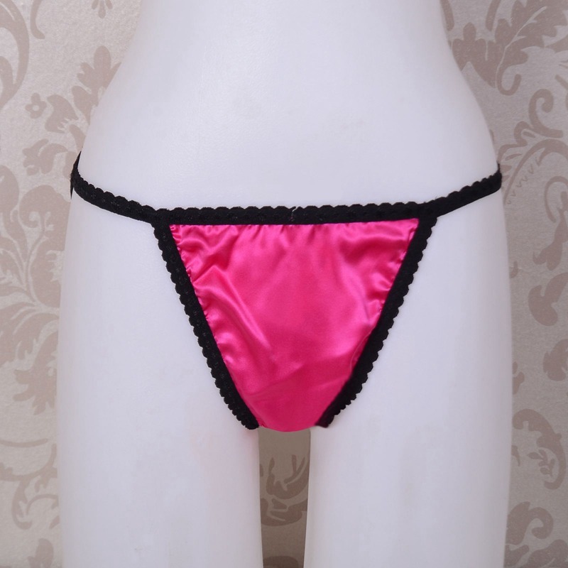 Women's 16mm 100% Mulberry Silk String Side Bikini Panties Knickers