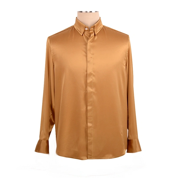 LONG SLEEVE HIDDEN PLACKET SHIRT MEET ME AT THE MET