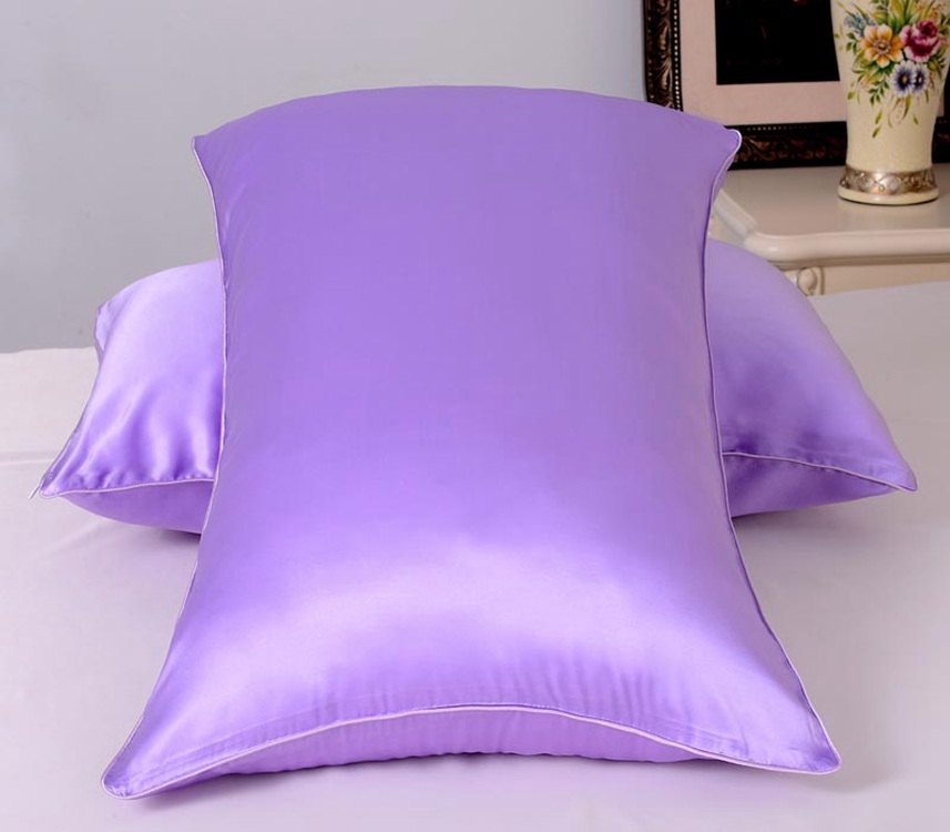 30mm 100% Mulberry Silk Pillowcase Lilac Color