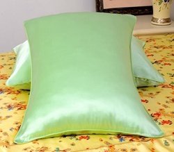 30mm 100% Mulberry Silk Pillowcase Pale Green Color