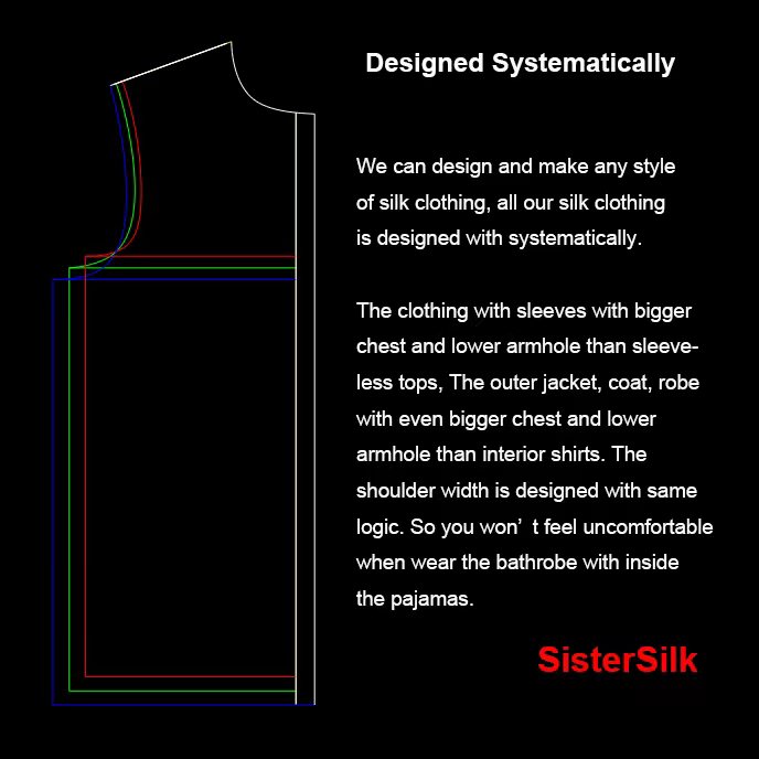 Sistersilk silk clothing designed with systematic