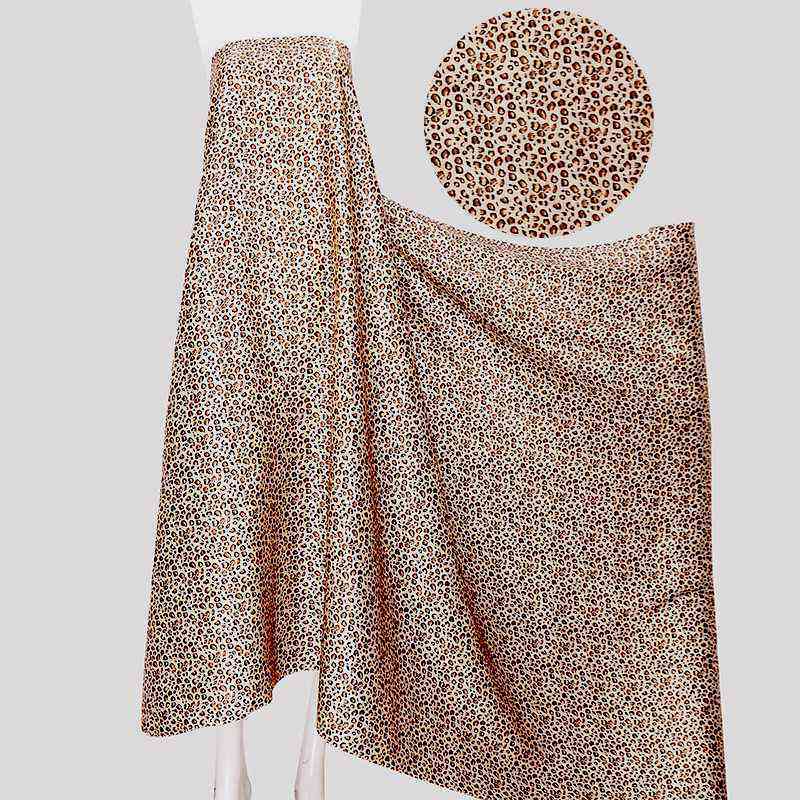 16 Momme 100% Mulberry Silk Satin Fabric Floral Pattern Printed 45" Wide